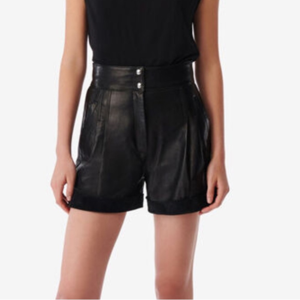 Iro Lambskin Leather Shorts - brand new with tags